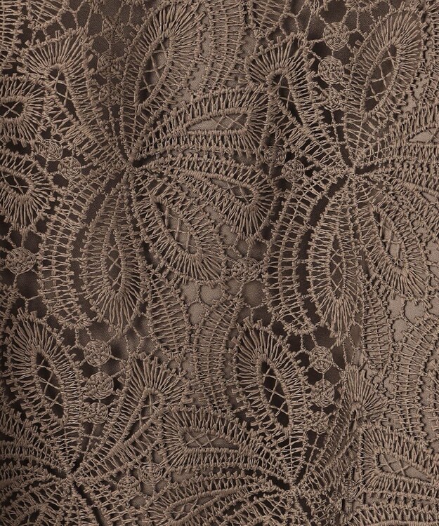 23区 S 【APPLAUDIR】Brocheリボンブーケレース ブラウス ブラウン系