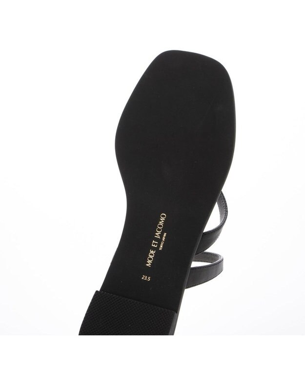 MODE ET JACOMO <MODE ET JACOMO>リングフラットトングサンダル ブラック