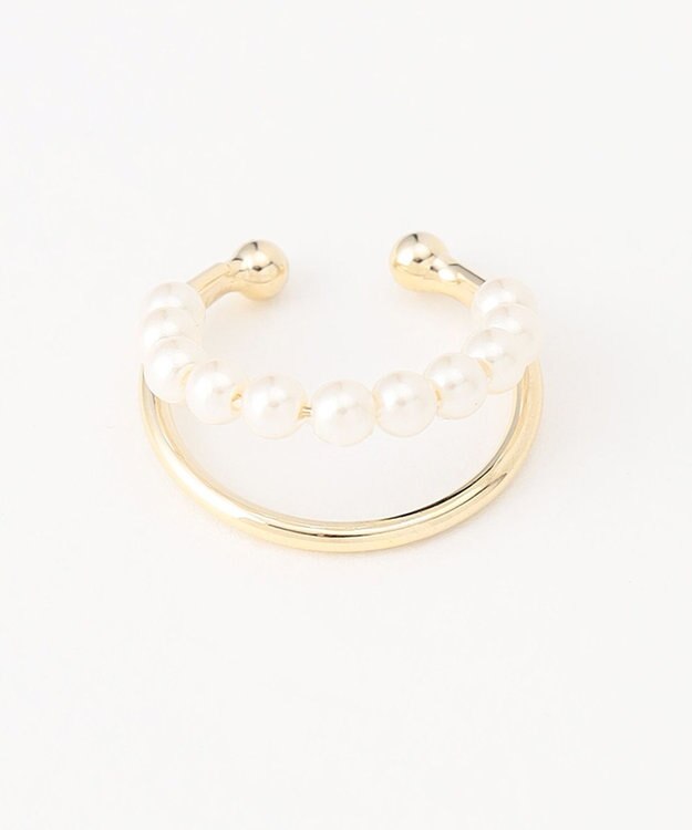 J.PRESS LADIES 【WEB限定】2way パール イヤカフ リング ゴールド系