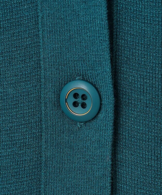 J.PRESS LADIES WORETED WOOL BLEND カーディガン エメラルド系
