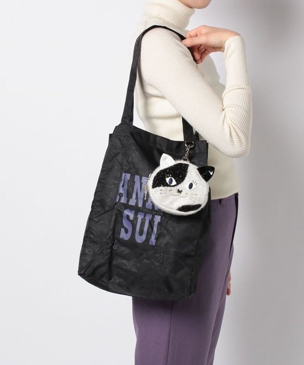 ANNA SUI ポータブル トートバッグ withモウモウ ホワイト