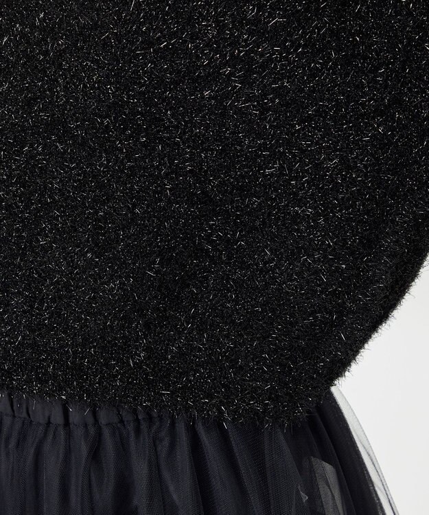 NAVE 【Nave・洗える】ラメニット プルオーバー ブラック系