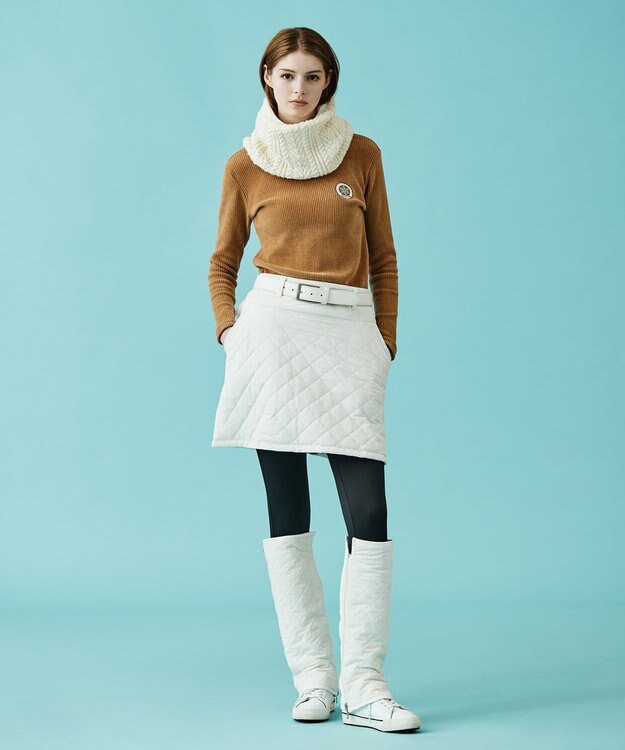 23区GOLF 【WOMEN】【吸湿発熱】グランサーモ モックネック カットソー ベージュ系