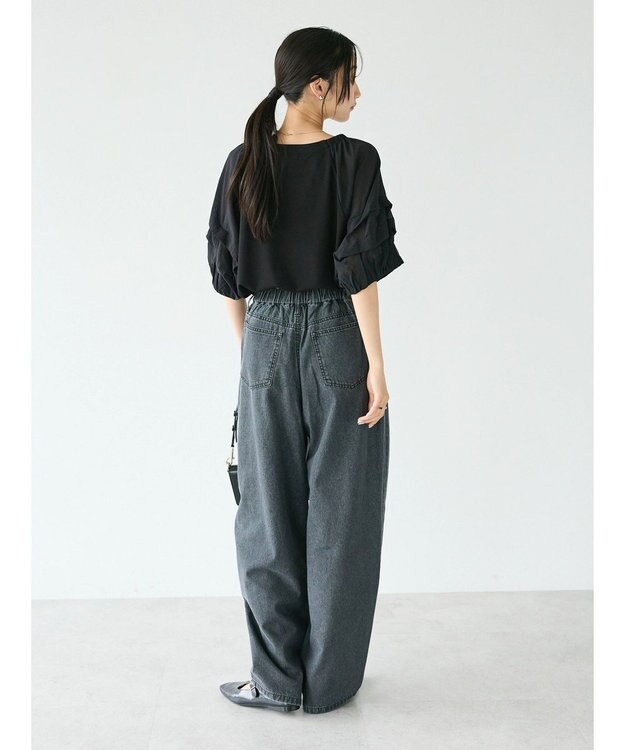 CRAFT STANDARD BOUTIQUE デニムカーブパンツ Black