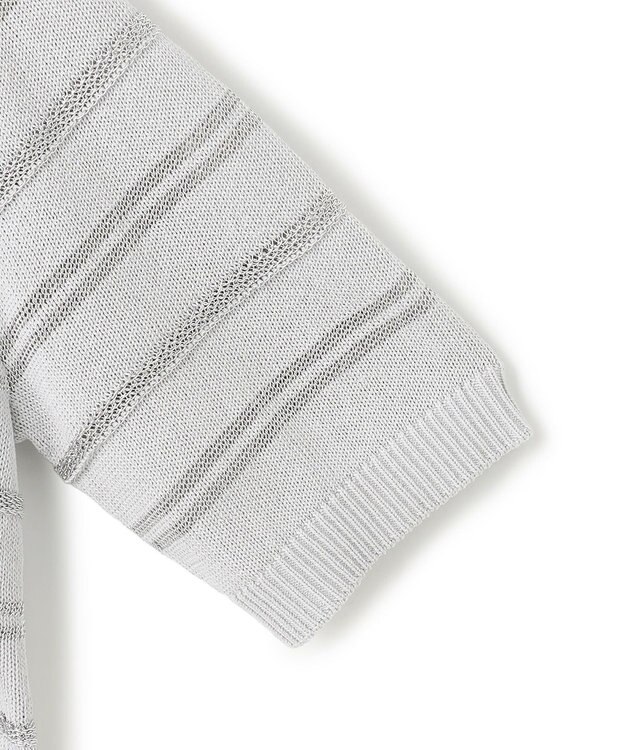 ICB L ルレックスパターン ニットプルオーバー シルバー