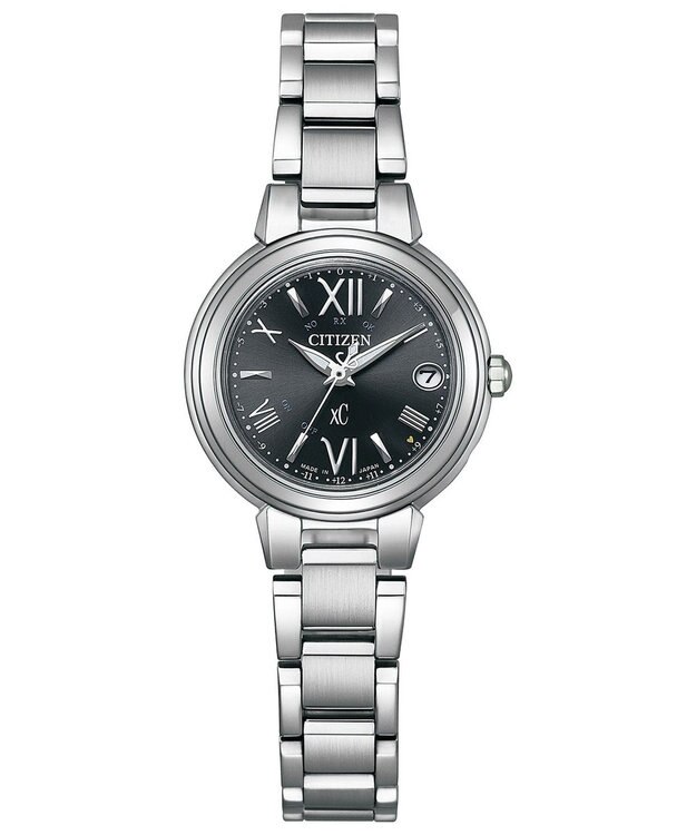 CITIZEN 【xC ロングセラーシリーズ】上品なブラックカラーの電波時計 ブラック