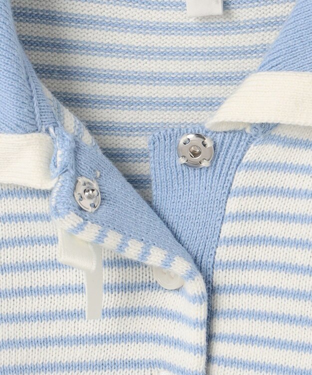 組曲 KIDS 【150-160㎝】ハーモニー ボーダートップス サックスブルー