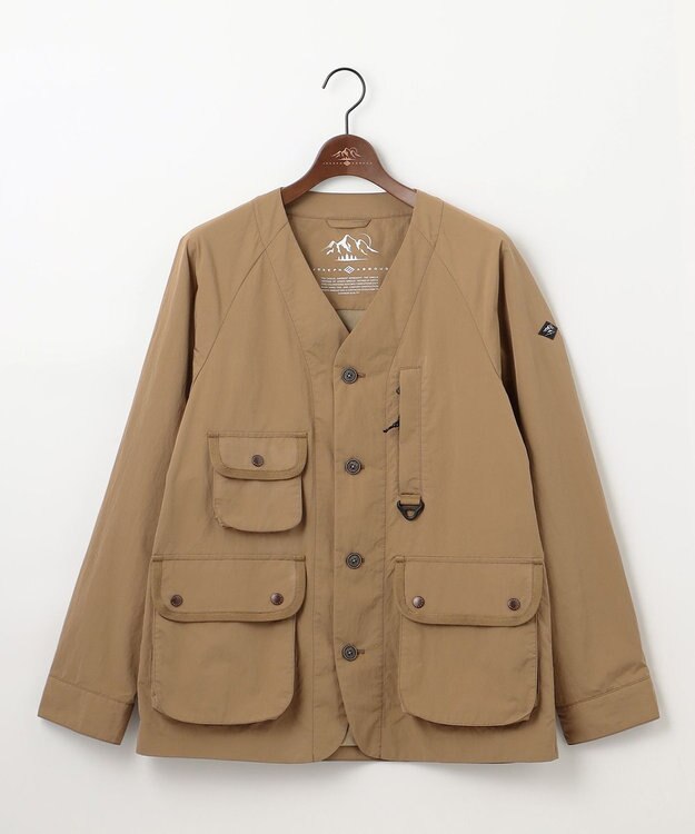 JOSEPH ABBOUD MOUNTAIN 【ECO撥水/起毛裏地】マイクロリップワッシャー ブルゾン ベージュ系