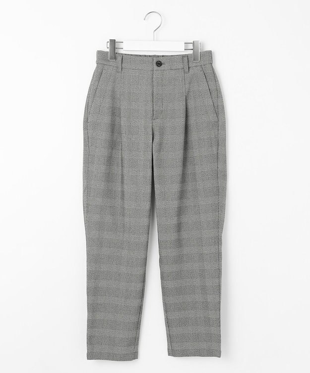 23区GOLF 【23Fondation/WOMEN】グレンチェック柄 テーパードパンツ ブラック系3