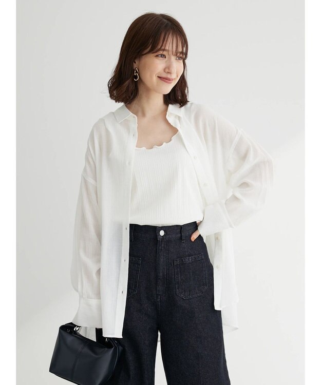 Green Parks ワッシャービッグシャツ Off White