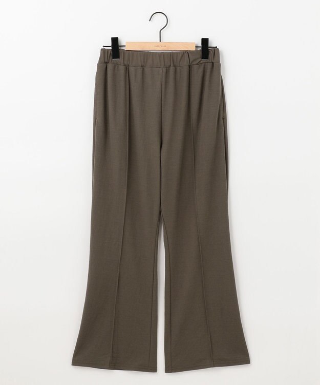 SHARE PARK LADIES 【洗える】ナチュラルワッシャー　セミフレアパンツ モカ