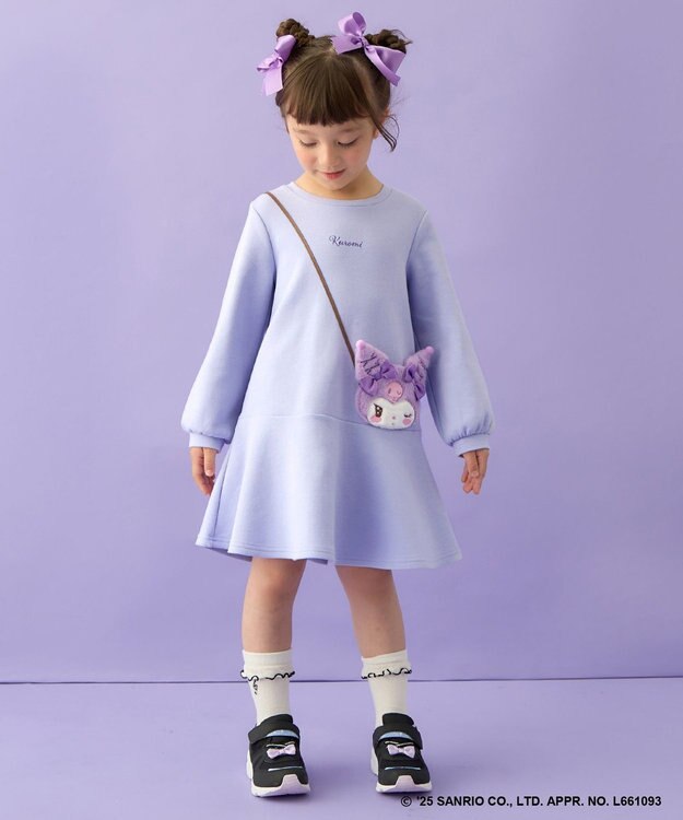 ANY KIDS 【マイメロディ＆クロミ×ANY KIDS】ポシェット ワンピース ラベンダー×クロミ