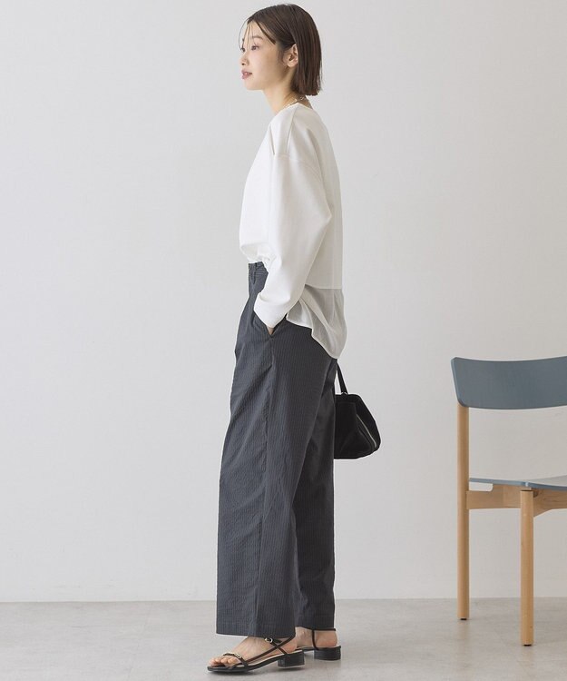 AMERICAN HOLIC サッカーワイドパンツ Charcoal Gray