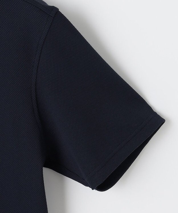 23区GOLF 【MEN】【WEB&一部店舗限定】ハニカムカノコ 半そでポロシャツ ネイビー系