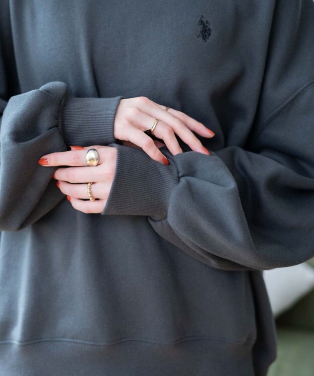 WEGO U.S. POLO ASSN.　だぼそでワンポイントスウェット スミクロ