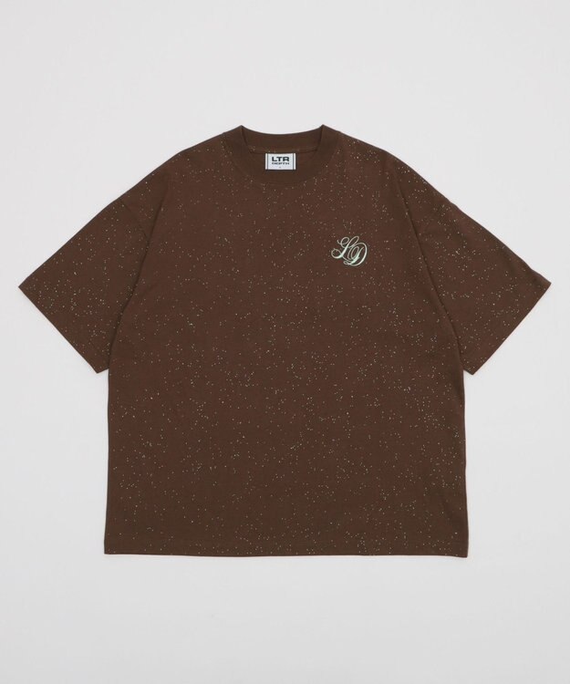 WEGO 【ユニセックス着用ITEM/MLサイズ展開】ラメグラフィックT（SS） ブラウン