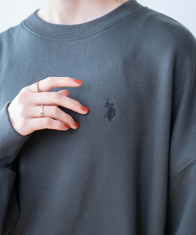 WEGO U.S. POLO ASSN.　だぼそでワンポイントスウェット スミクロ