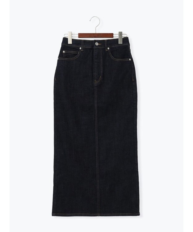 Te chichi デニムトラペーズスカート ネイビー