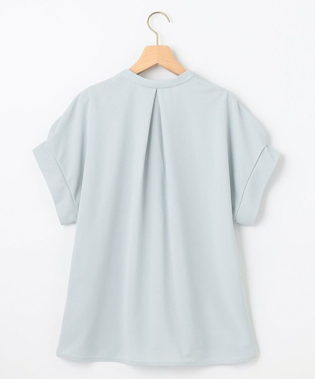 組曲 【WEB限定】ライトジョーゼットスキッパー ブラウス サックスブルー系