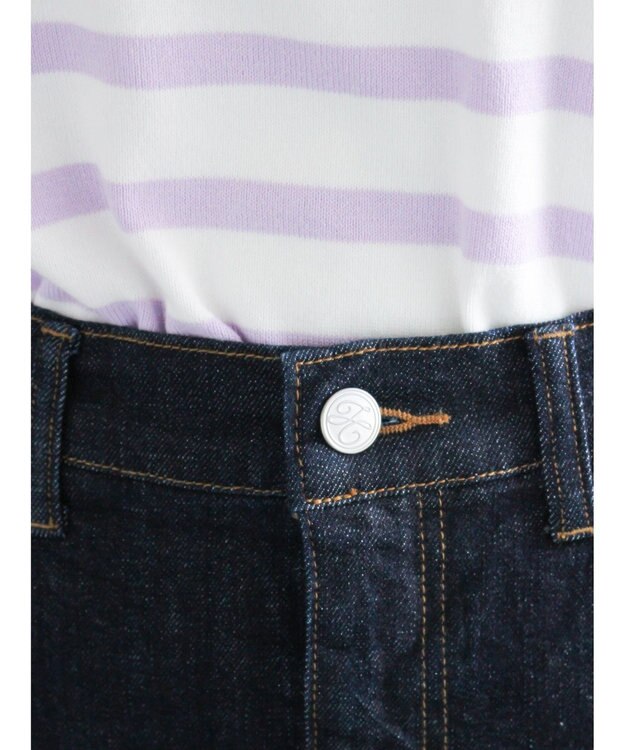 Te chichi デニムトラペーズスカート ネイビー