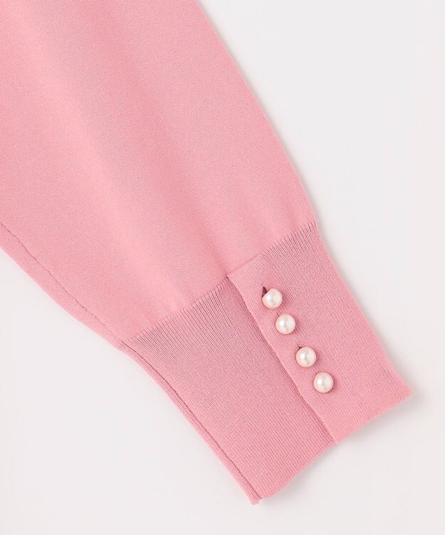 組曲 L 【WEB限定】コットンポリエステル リラクシーニット ピーチ系