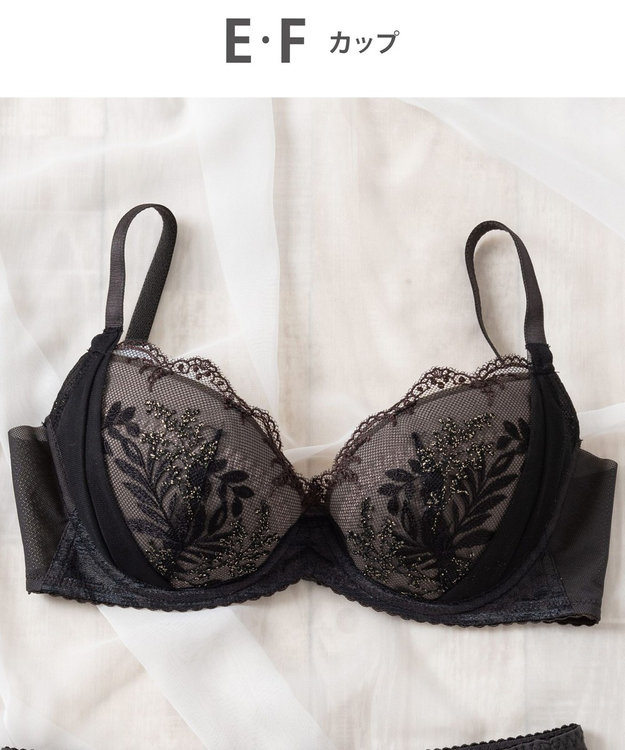 Wing 3/4カップブラ 【エアリーソフトブラ】 ふんわり軽いつけごこち　ウイング／ワコール　KB2201 ブラック