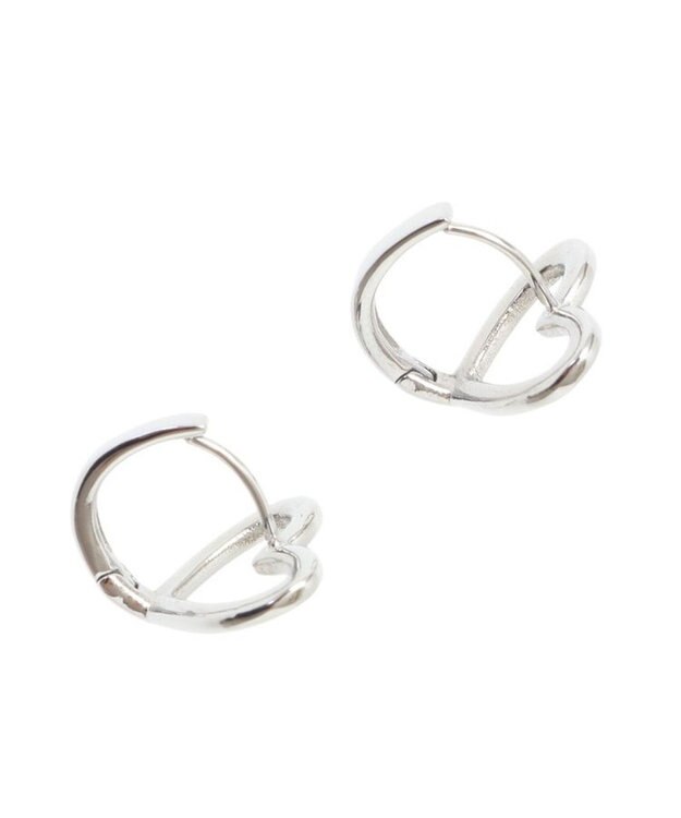 Green Parks ・ＨＡＬＦ　ＴＩＭＥ　サージカルオープンハートピアス Silver