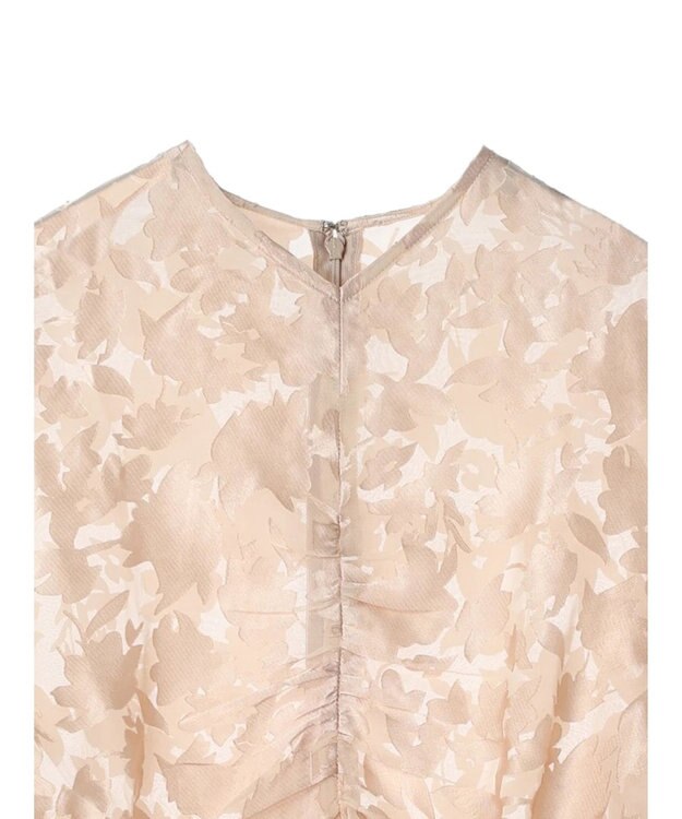 Green Parks AnriettMusee 花柄オパールシャーリングブラウス Beige