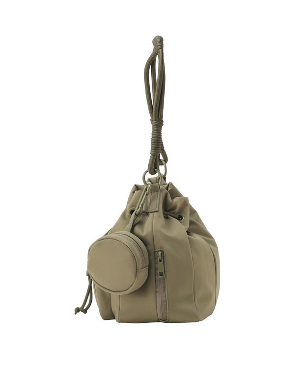 AMERICAN HOLIC ドローコード巾着ショルダーバッグ Khaki