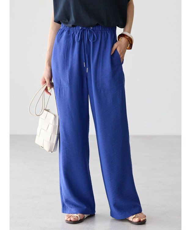 AMERICAN HOLIC 接触冷感Ｗポケットワイドパンツ Blue