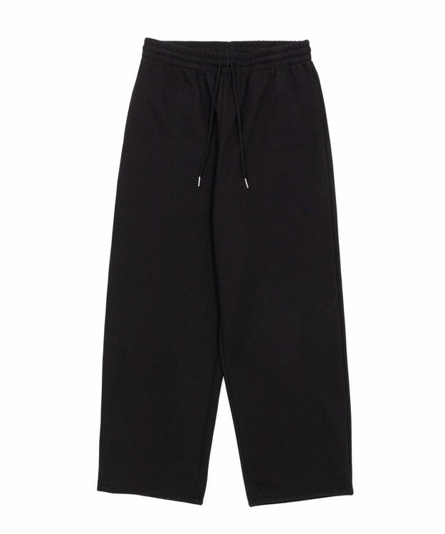 WEGO 【ユニセックス着用ITEM/MLサイズ展開/ウエストゴム】ボンディングスウェットパンツ ブラック