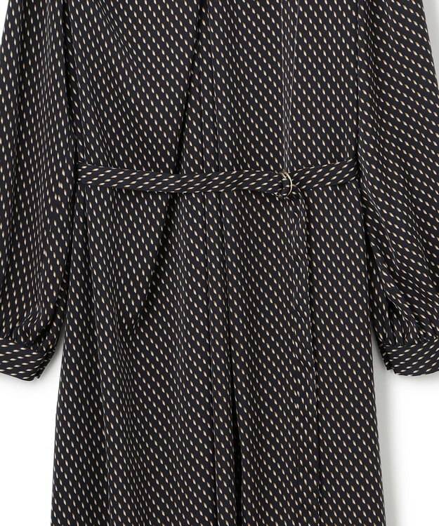 23区 S 【洗える】グラデーションドットプリント ワンピース ネイビー系