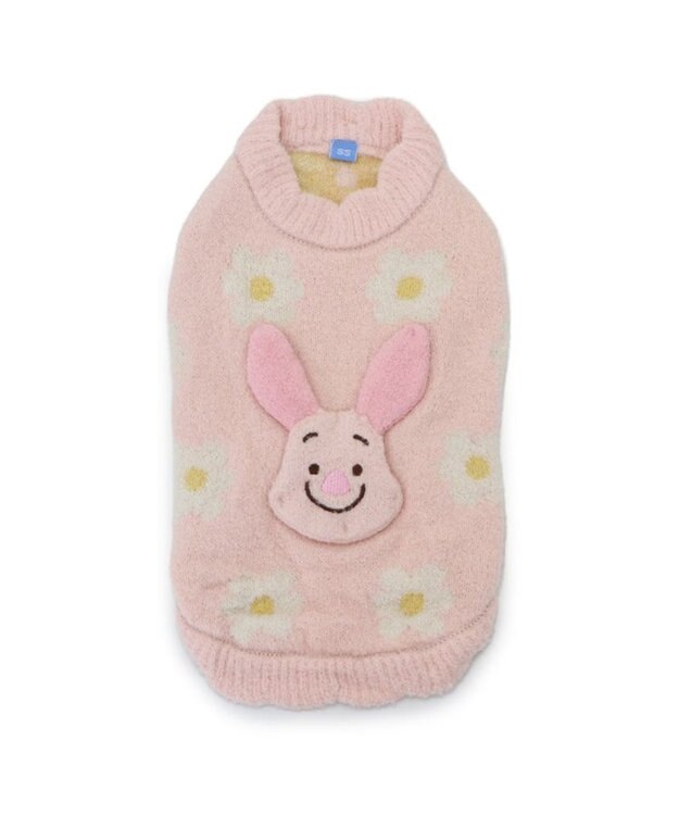 PET PARADISE ディズニー ピグレット 遠赤外線 お花ニット  小型犬 ピンク