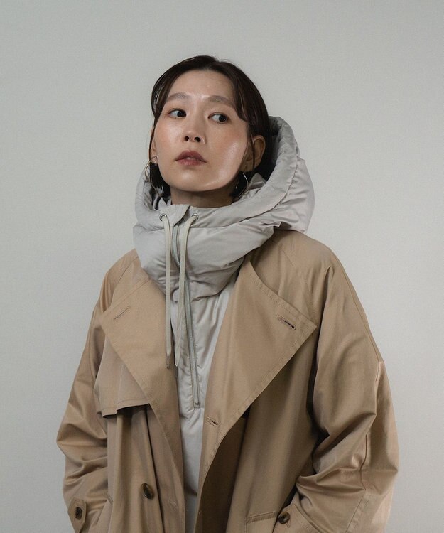 KWD 【日本製】HOOD DOWN PARTS グリーンダウン フードダウンパーツ グレージュ