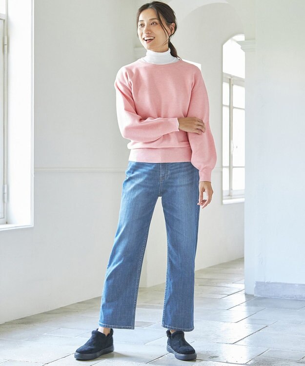 ANY 【洗濯機可能/8色展開】ハッピーカラーニット ピンク