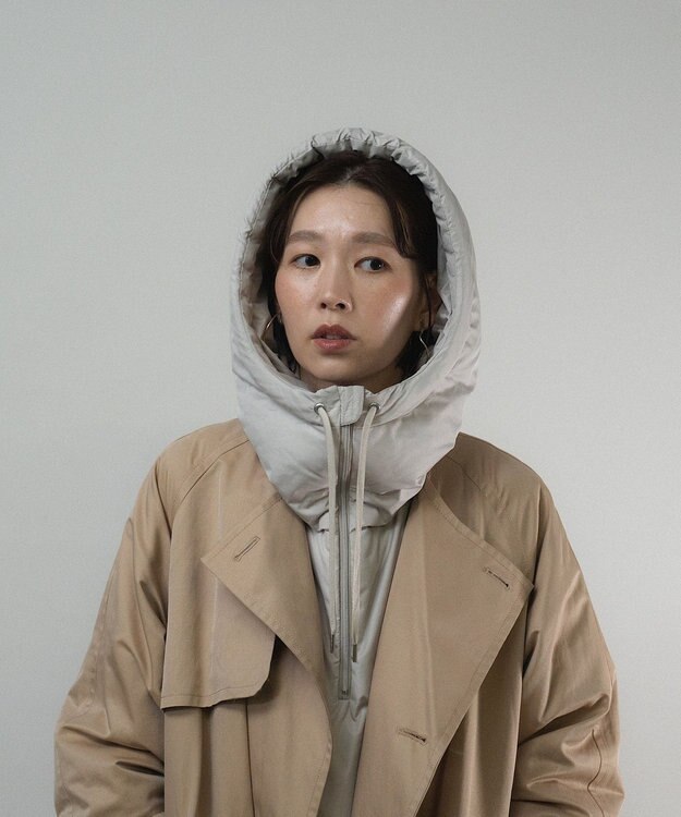 KWD 【日本製】HOOD DOWN PARTS グリーンダウン フードダウンパーツ グレージュ