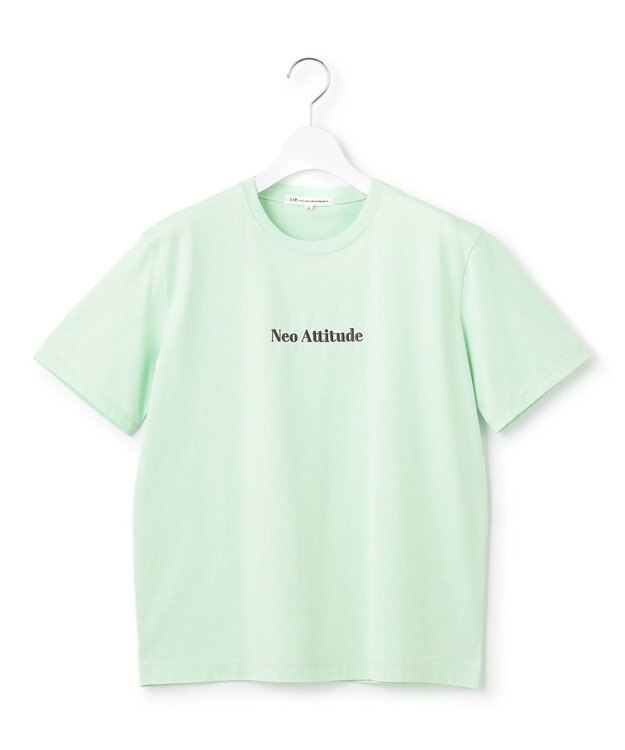 23区 【洗える】Neo Attitude ロゴTシャツ スモーキーグリーン系