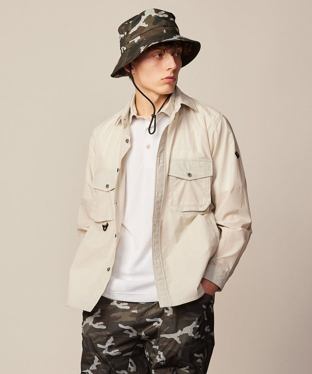 JOSEPH ABBOUD MOUNTAIN 【軽量/ECO撥水/ストレッチ/男女兼用】ライトワッシャー アウトドアシャツ