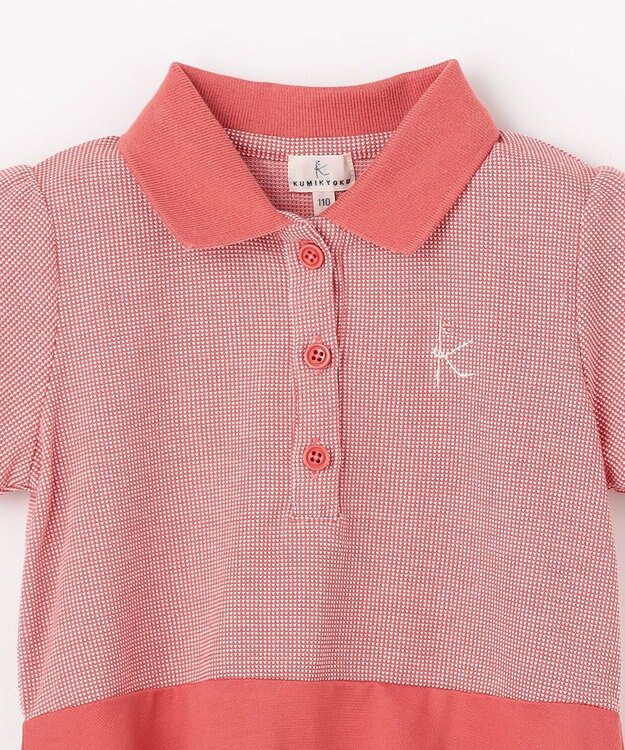 組曲 KIDS  【110-140㎝】 COOLMAXカノコワンピース レッド