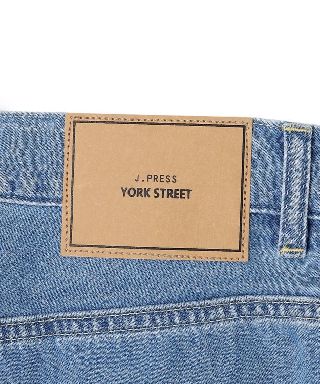 J.PRESS YORK STREET 【UNISEX】ライトオンス ワイドデニムパンツ ダルブルー系