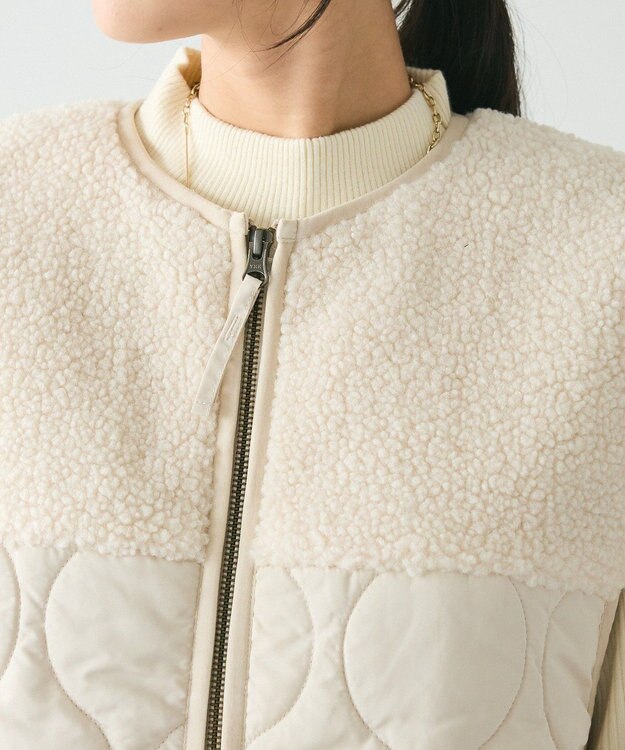 CRAFT STANDARD BOUTIQUE ボアキルティングベスト Ivory