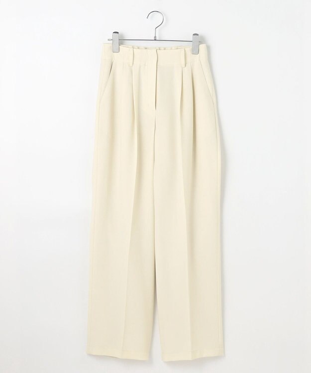 #Newans 2タックセンタープレスパンツ ホワイト