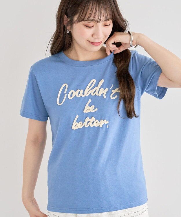 Green Parks ・ｓｗｉｎｇ　ｂｙ　コード刺繍ロゴＴＥＥ Blue