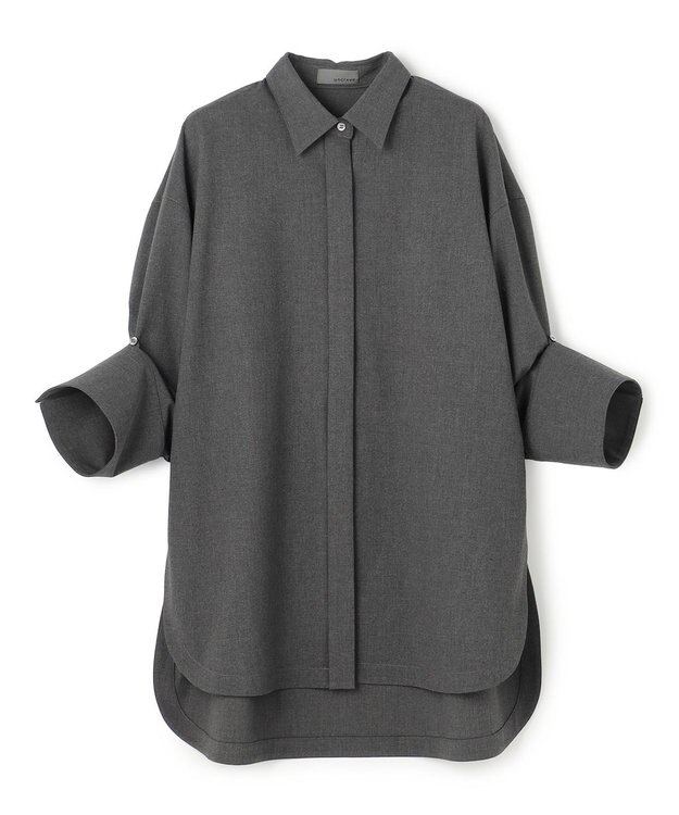 uncrave TRツイル BIGシャツ チャコール