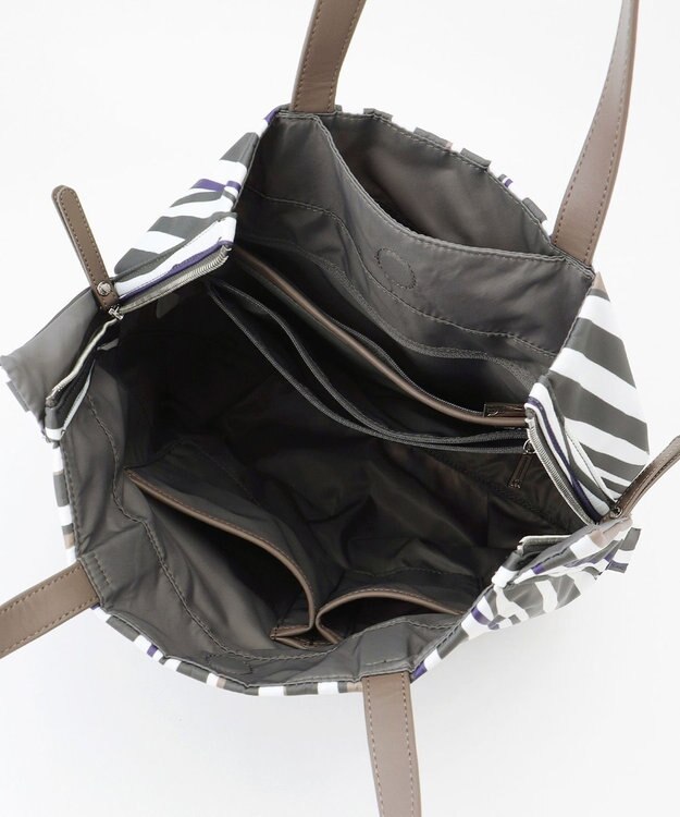 Y'SACCS 【ムック本掲載】ドローイングストライプ　トートバッグ グレー