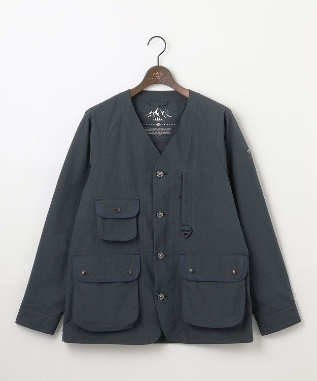 JOSEPH ABBOUD MOUNTAIN 【ECO撥水/起毛裏地】マイクロリップワッシャー ブルゾン ネイビー系