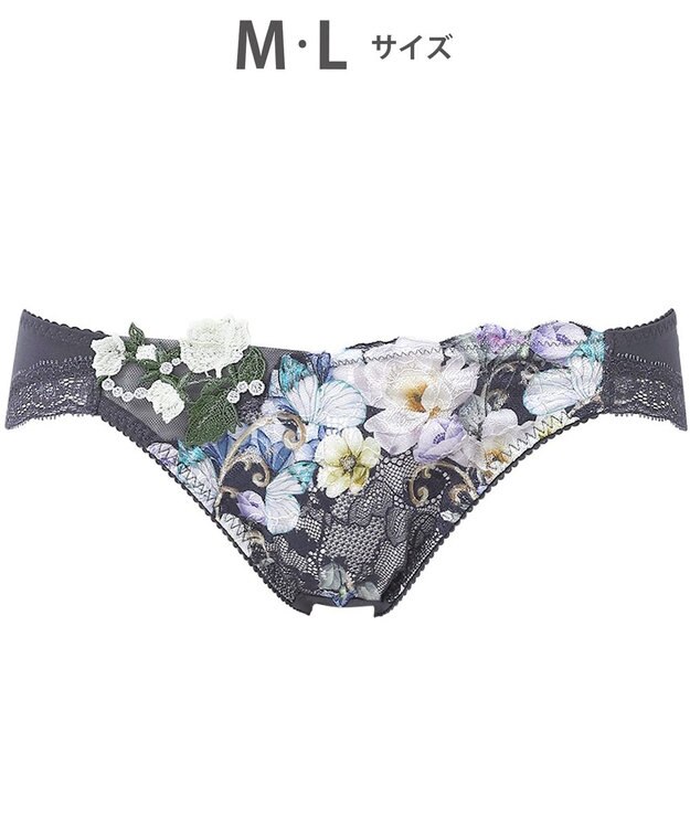 WACOAL ショーツ 【リボンブラ 脇すっきり】 BXB483とペア はきこみ丈あさめ ナイロンベア天竺素材(バック) レディース PXB183 /ワコール バイオレット