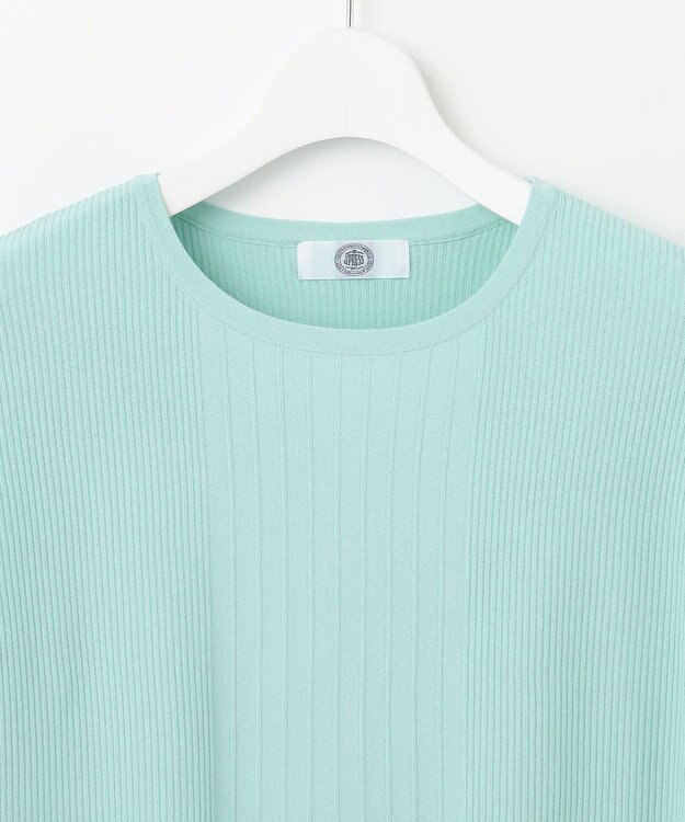 J.PRESS LADIES S 【洗える】レーヨンエリートストレッチ フレンチスリーブ ニット ミント系