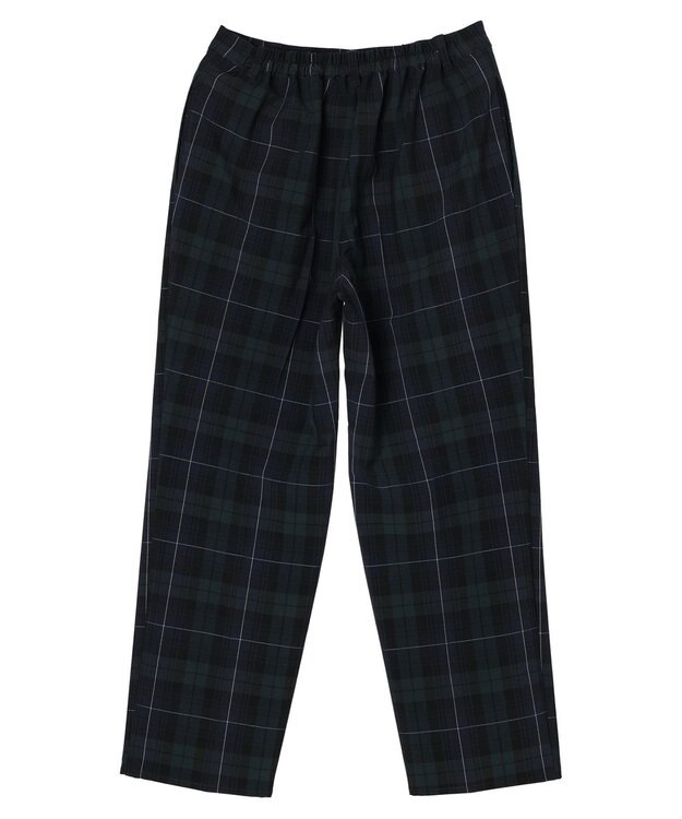 Green Parks きれいシルエットチェックパンツ Check Navy