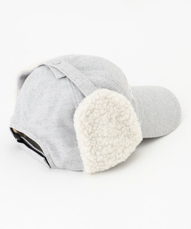 23区GOLF 【WOMEN】耳当て付スェードキャップ ライトグレー系